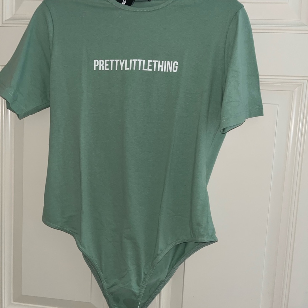 PrettyLittleThing Sage Green Bodysuit